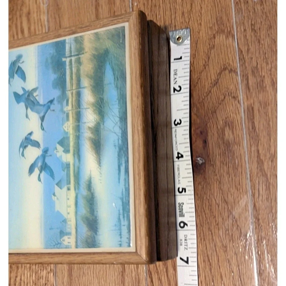 Vintage Coastal Cottagecore Duck Decoy Trinket‎ Box Rustic Cabin Decor